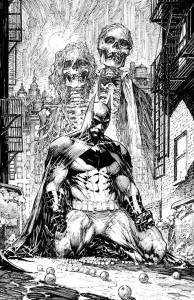 Cover to Batman: Black & White #1 by Marc Silvestri.